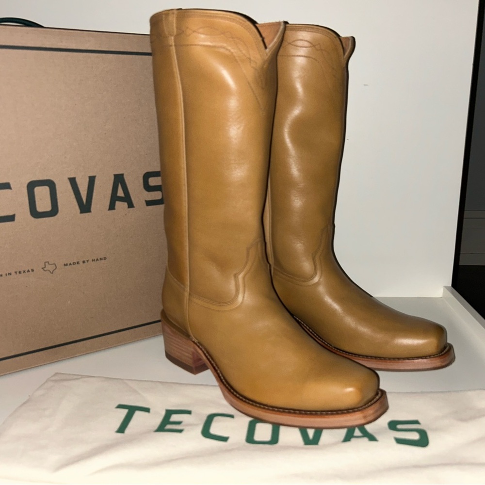 Tecovas Women's Tan Heeled Boots - Picture 2 of 10